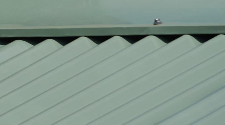 Light-green roof sheets
